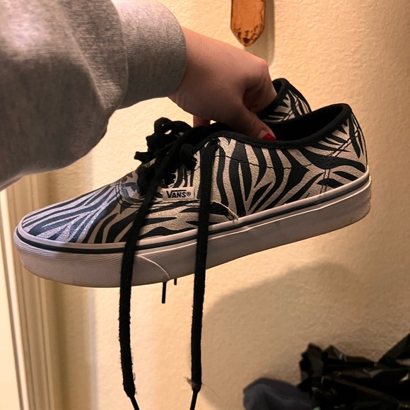 Sparkle Zebra Print Vans - Picture 6 of 6